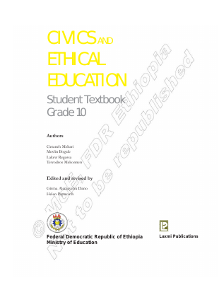 Ethiopian Grade 10 Civics Student textbook .pdf
